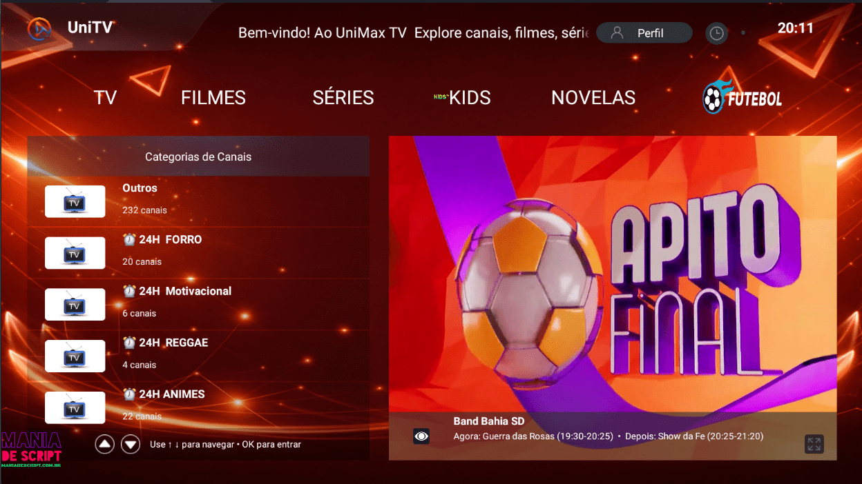 SCRIPT UNITV UNIMAX 2026 COM TROCA DE LISTA AUTOMATICA - Imagem 4