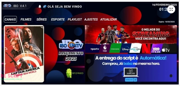 SCRIPT IBO UNITV 4.1 VIA LOGIN SENHA E ATIVACAO VIA MAC - Imagem 2