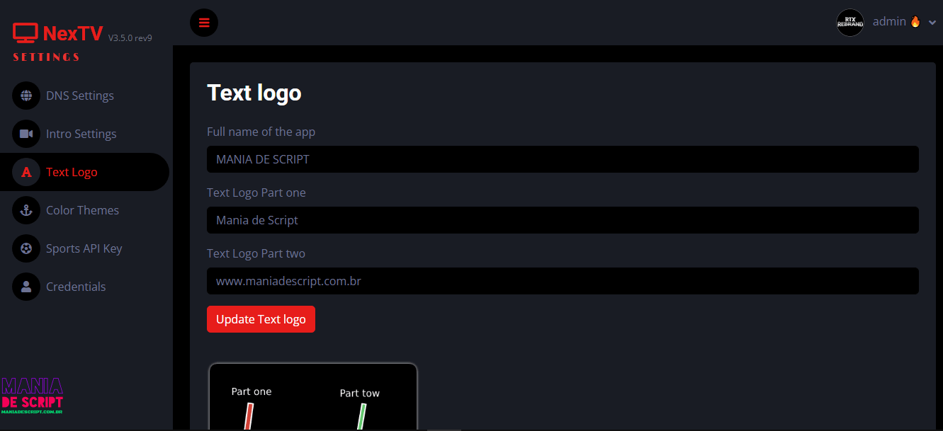 SCRIPT NEXT TV 3.5 REV9 2026 TV BOX E TV ANDROID LANÇAMENTO - Imagem 5