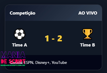 NOVA API DE FUTEBOL MDS 2026 PRO COM 10 CARDS E PAINEL - Imagem 3