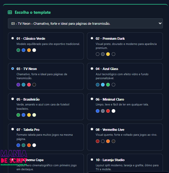 NOVA API DE FUTEBOL MDS 2026 PRO COM 10 CARDS E PAINEL - Imagem 6
