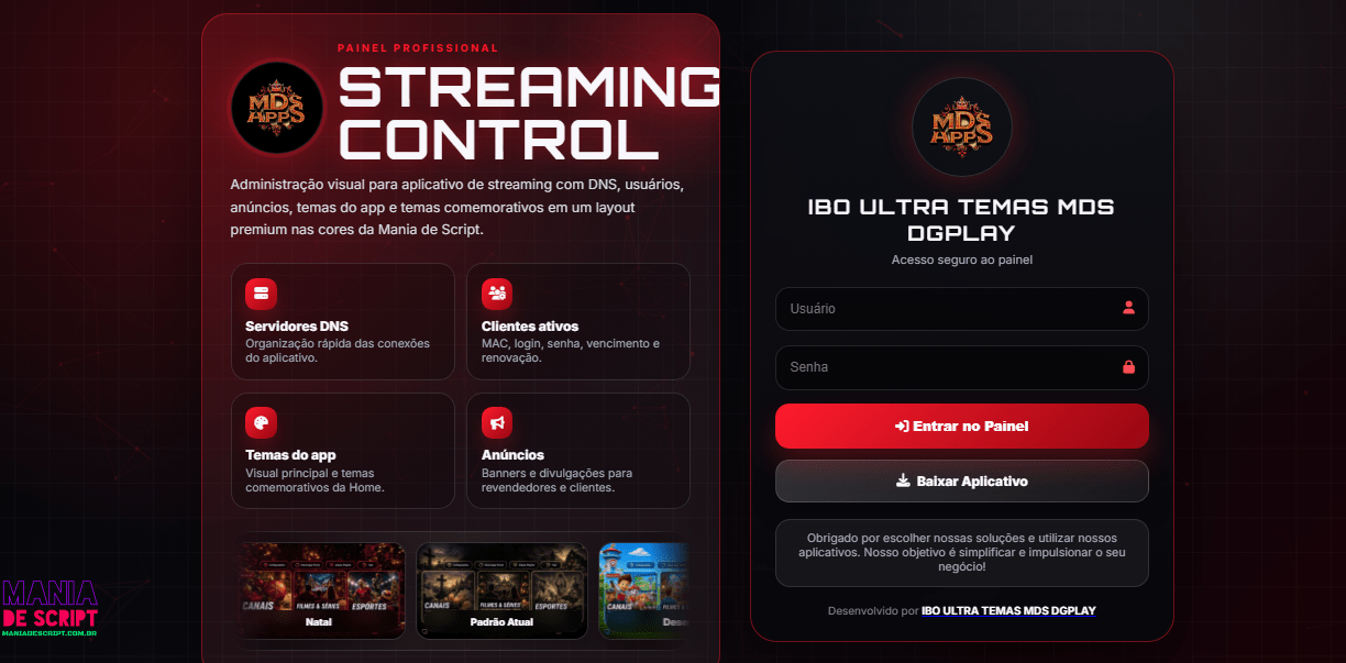 IBO ULTRA TEMAS MDS DGPLAY COM 64 TEMAS TUDO JUNTO - Imagem 2