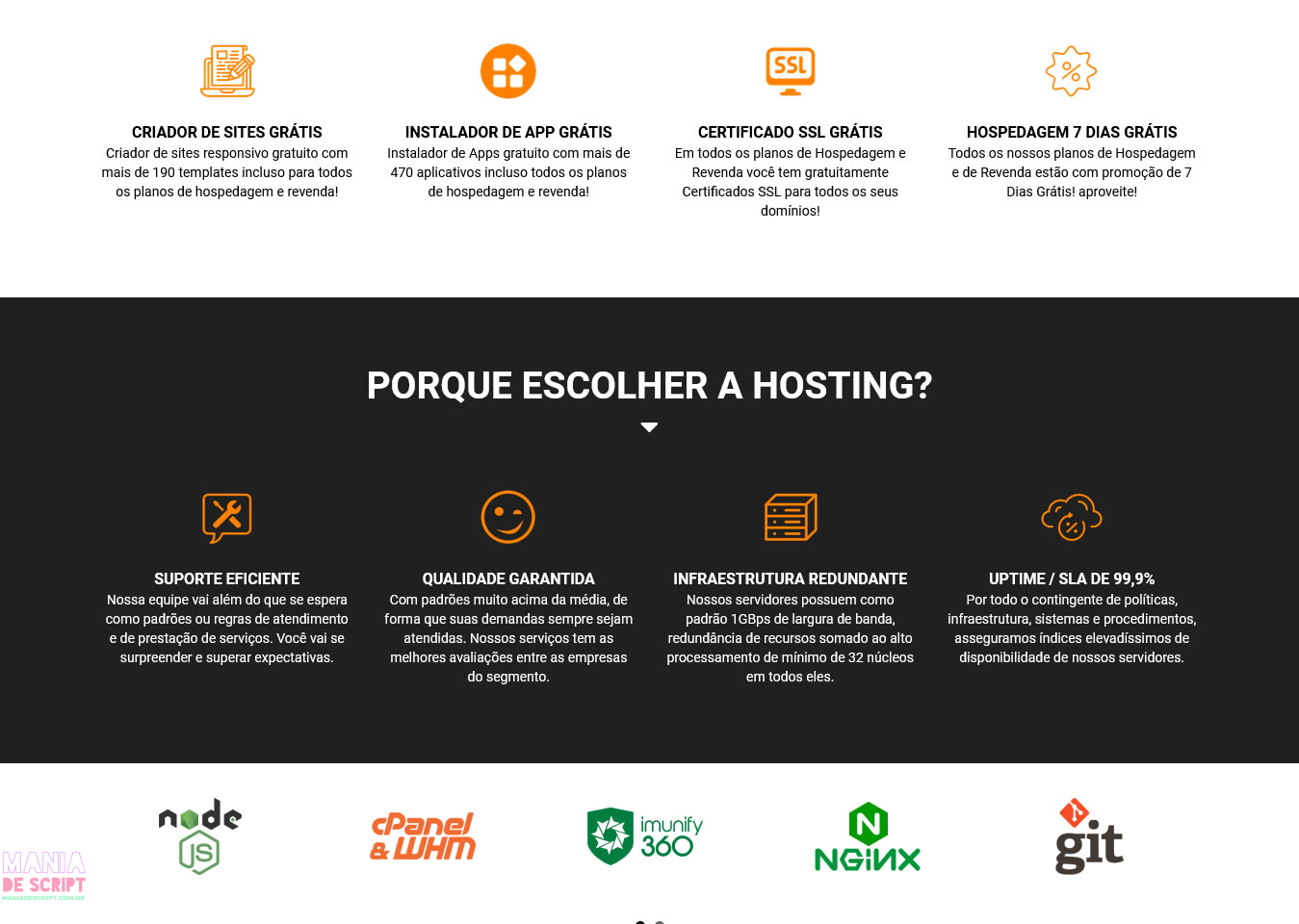 Script site pronto para empresas de hospedagens com painel admin - Imagem 3