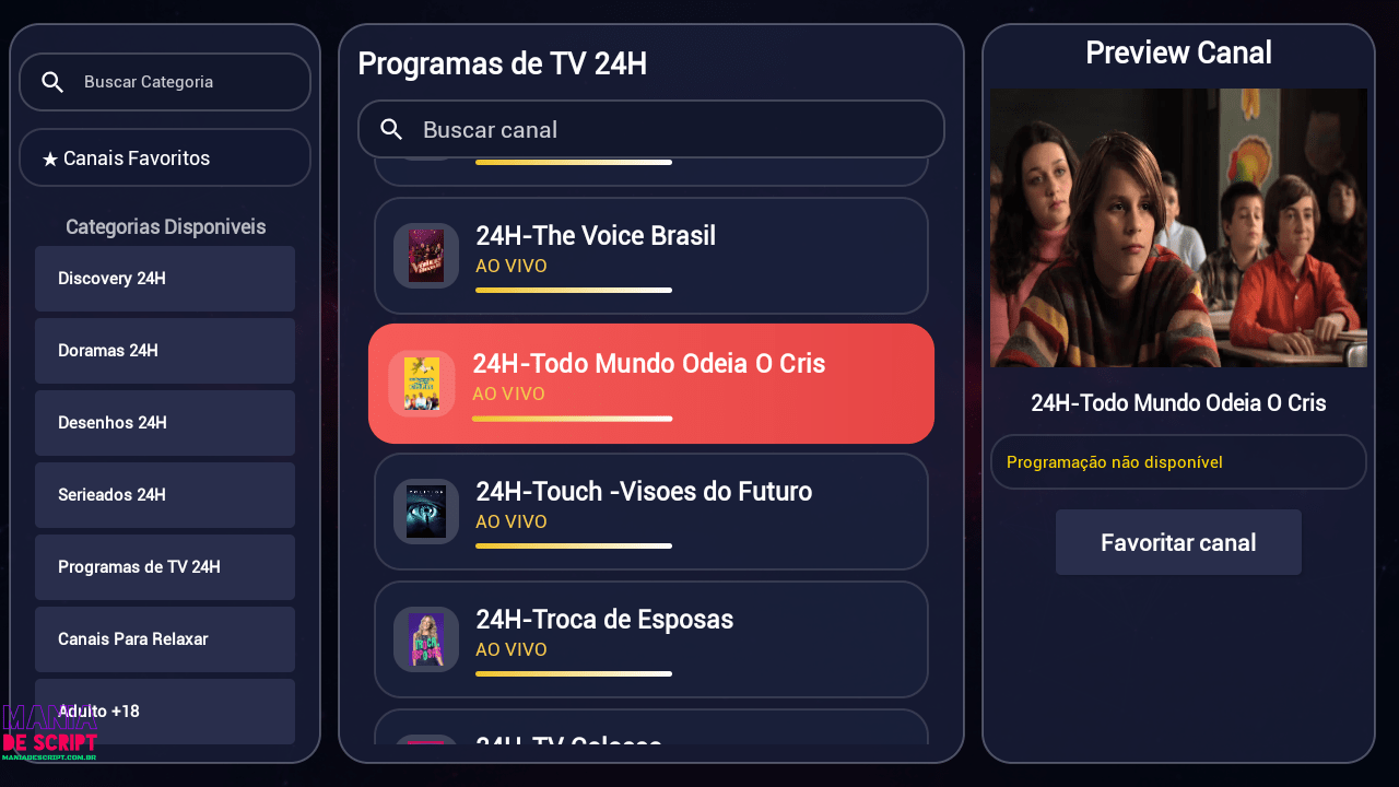 SCRIPT MAX VIZION PRO 2026 USUARIO E SENHA E MAC COM APK BASE - Imagem 4