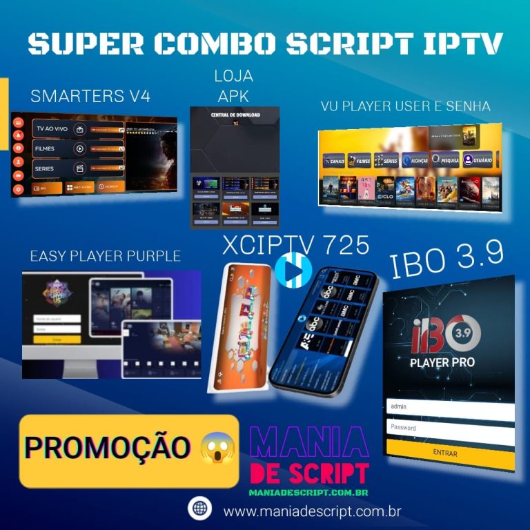 SUPER COMBO 6 SCRIPT APK IPTV PROMOCAO
