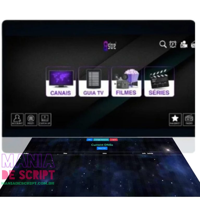 SCRIPT XCIPTV 801 COM PAINEL DE ADMINISTRAÇAO