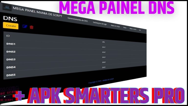 PAINEL MEGA DNS VARIOS SERVIDORES IPTV USANDO A MESMA DNS