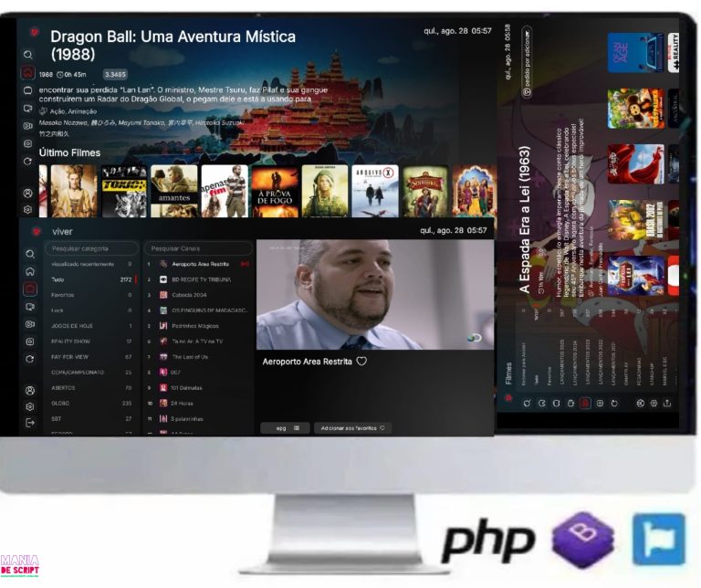 SCRIPT IBO PRO 4K PLUS 2025 COM PAINEL ADMIN + APK