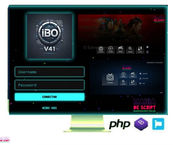 IBO V4.1 USUARIO E SENHA E MAC COM TMDB 5 TEMAS CLASSICO
