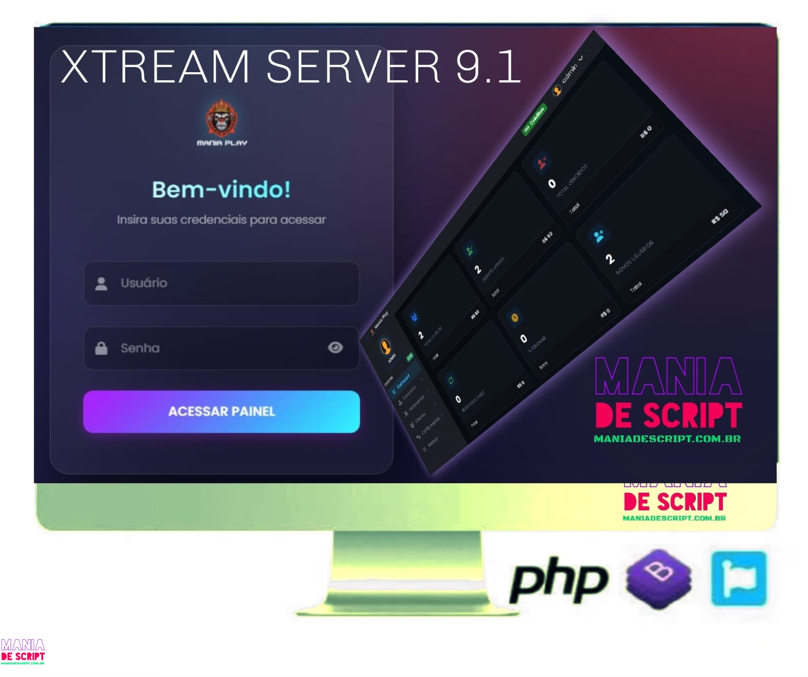 SCRIPT XTREAM SERVER 9.1 NEW FINAL 2025