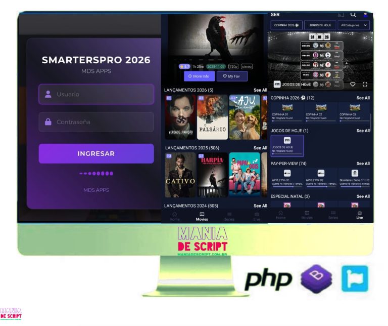 SCRIPT SMARTERS PRO NETFLIX V2 2026 MDS APPS