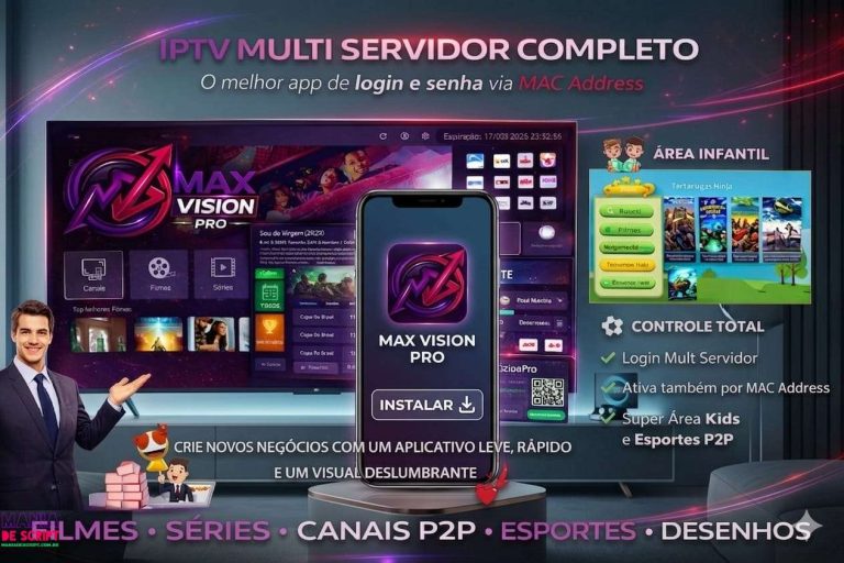 SCRIPT MAX VIZION PRO 2026 USUARIO E SENHA E MAC COM APK BASE