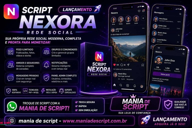 Script Nexora Social 3.1.6 Lançamento 2026