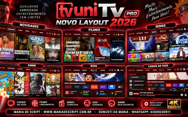 NOVO SCRIPT UNITV PRO NOVO MODELO 2026