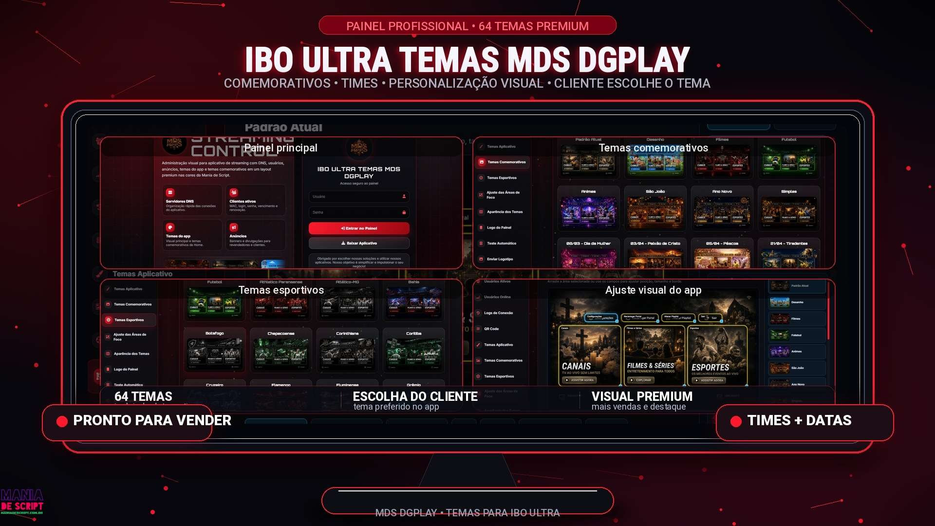 IBO ULTRA TEMAS MDS DGPLAY COM 64 TEMAS TUDO JUNTO