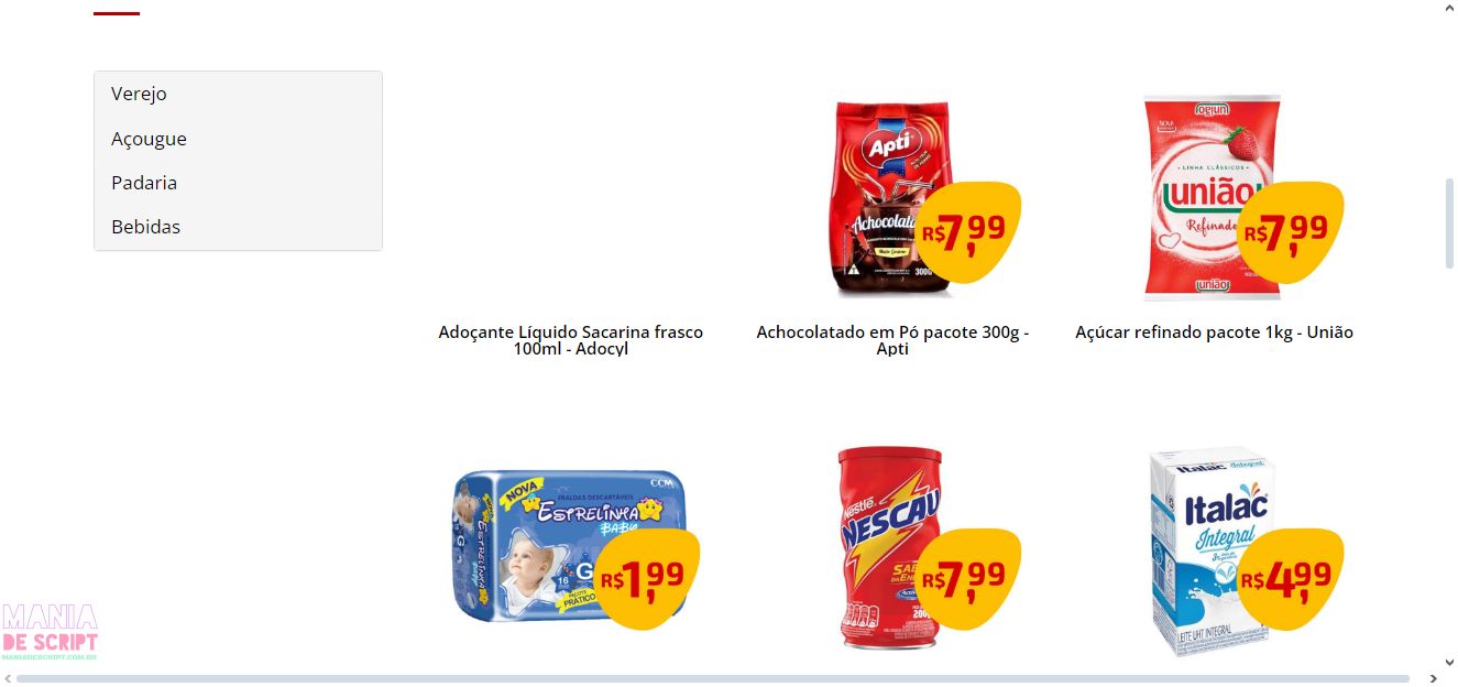 Site pronto para mercado ou mercadinho em PHP - Imagem 3