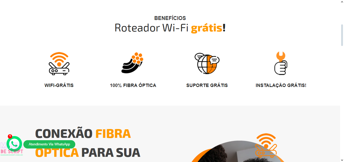 Site Pronto Para Provedor de Internet em PHP - Modelo 3 - Imagem 3