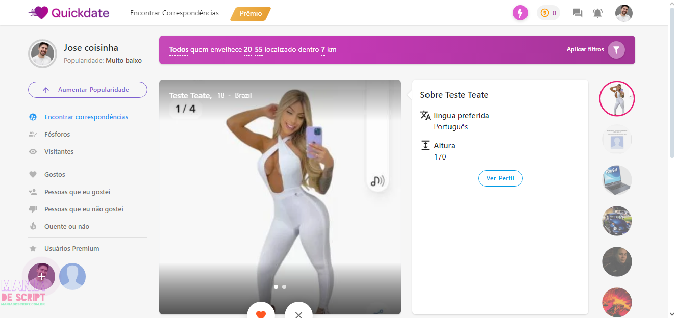 Script De Namoro Online Em Php - Site De Relacionamentos - Imagem 3