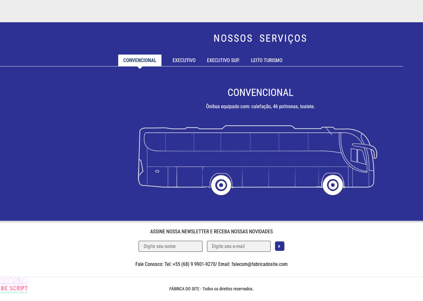 Script site pronto para empresas de turismo em PHP