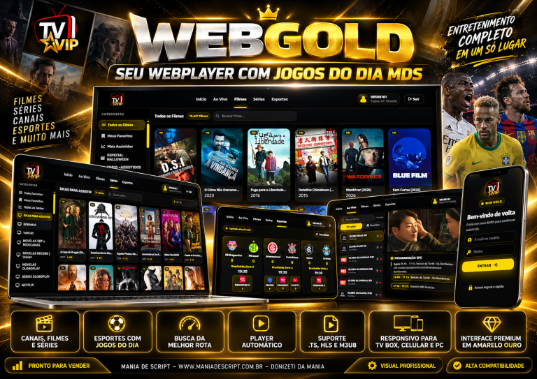 SCRIPT WEBGOLD SEU WEBPLAYER COM JOGOS DO DIA MDS